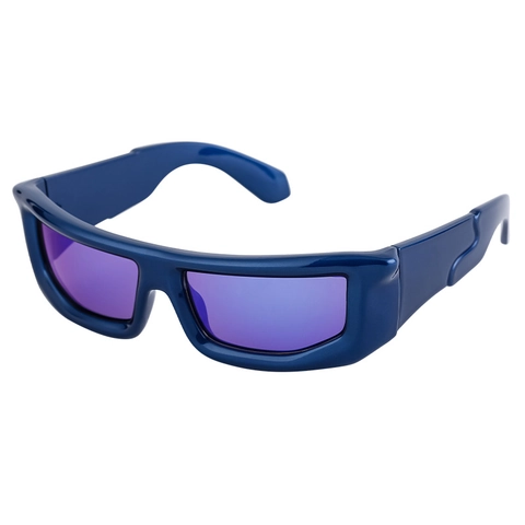 Y2K Futuristico Occhiali da Sole Sportivi Uomo Donna UV400 Protezione PC Montatura Wrap Around Outdoor Ciclismo Moda