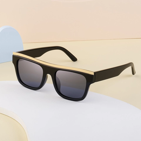 Mode Katzenaugen Quadrat Sonnenbrillen Für Damen Herren Metall Obersteg UV400 Schutz Übergroße Sonnenbrillen Outdoor Trendige Brillen