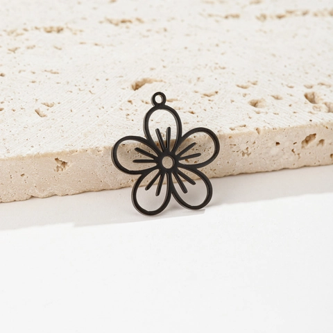 Ciondoli In Acciaio Inossidabile Fiore Rosa Cactus Cavo Per Creazione Di Gioielli Fai Da Te Accessori Moda Elegante