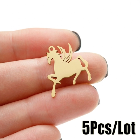 Pegasus Anhänger Edelstahl Mythologische Fliegendes Pferd Flügel DIY Schmuckherstellung Zubehör Mode Für Damen Herren