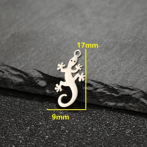 Pendientes De Gancho De Gecko Acero Inoxidable Lagarto Forma De Animal Chapado En Oro Pulido Joyería Mujeres