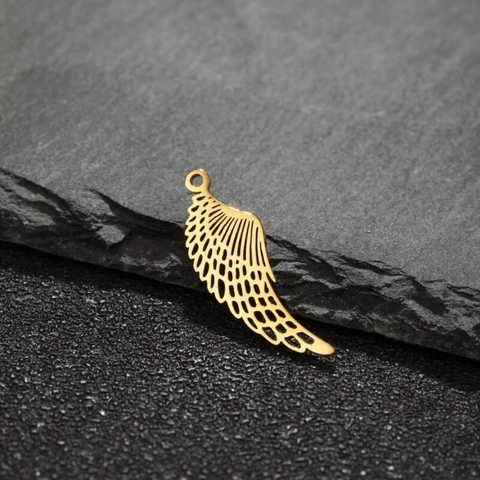 Hollow Out Angel Wing Pendants Stainless Steel Charms For DIY Necklace Bracelet Making Fashion Jewelry Accessories