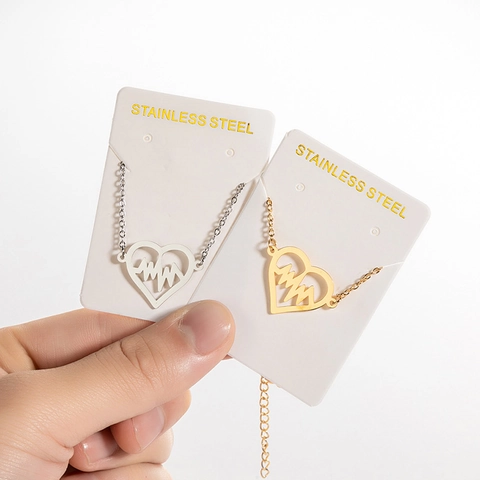 Bracciale Cuore EKG Battito In Acciaio Inossidabile Regolabile Gioielli Di Moda Minimalista Per Donna Regalo