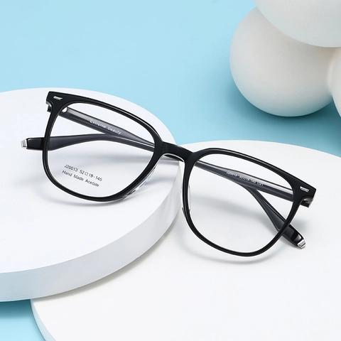Montura De Gafas Ópticas Cuadradas Retro Monturas De Gafas De Acetato Hechas A Mano Moda Montura Completa Para Mujeres Hombres