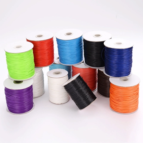 Cordon Ciré Coloré Fil Tressé Pour La Fabrication De Bijoux Bracelet Collier Bricolage Fil De Loisirs Imperméable