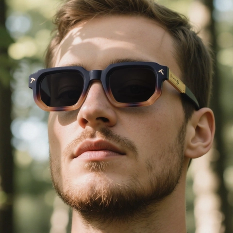 Gafas De Sol Cuadradas Retro Para Hombre Lente PC Montura De Metal Y Plástico Protección UV400 Moda Para Conducir