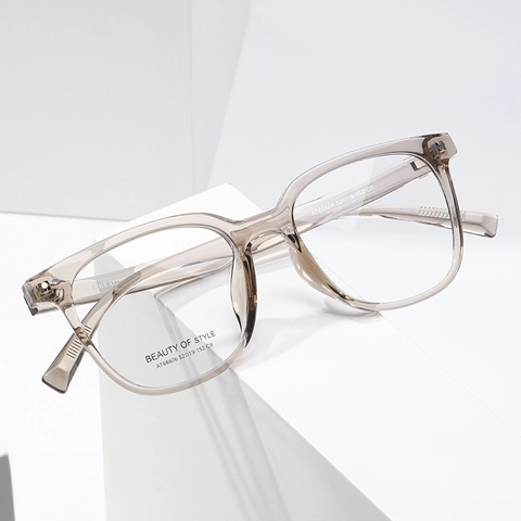 Women Fashion Square Optical Glasses Frame TR90 Prescription Ready Eyeglasses Vintage Simple Style Full Rim Spectacles