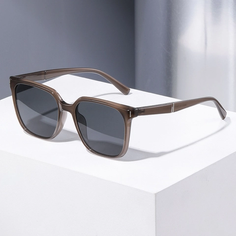 Square Polarized Sunglasses Oversized PC Metal Frame UV400 Driving Outdoor Fashion Eyewear Unisex