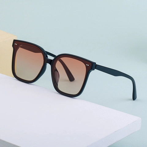Square Large Frame Sunglasses Polarized TAC Lens UV400 PC Frame Vintage Fashion Luxury Streetwear Travel Outdoor Women Men