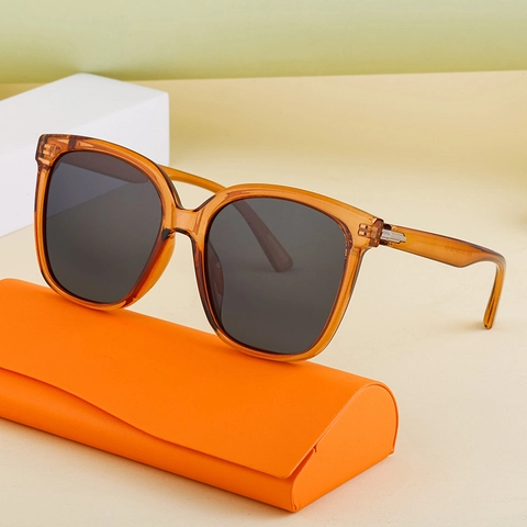 Fashion Polarized Sunglasses UV400 TAC Lens PC Large Square Frame Outdoor Driving Eyewear For Women Men