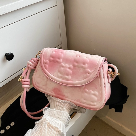 Sac à Épaule en Cuir PU Mode pour Femmes Motif Marbre Relief Gaufré Sac Bandoulière Avec Bandoulière Nouée Matériel Doré Cadeau