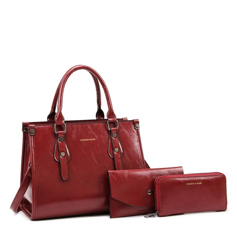 Sacs À Main Femmes Grande Kapacité Vintage Cuir PU Brillant Fourre-Tout Sac Bandoulière Et Pochette Enveloppe Et Portefeuille