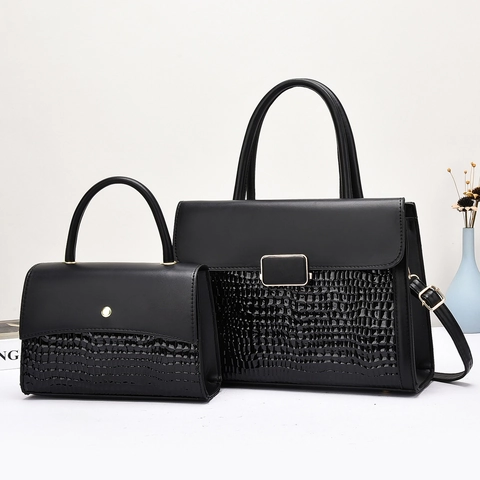 Sac À Main Et Pochette Bandoulière Femme Mode Cuir PU Épissage Motif Animalier Grand Fourre-Tout Versatile Élégant Matériel Doré