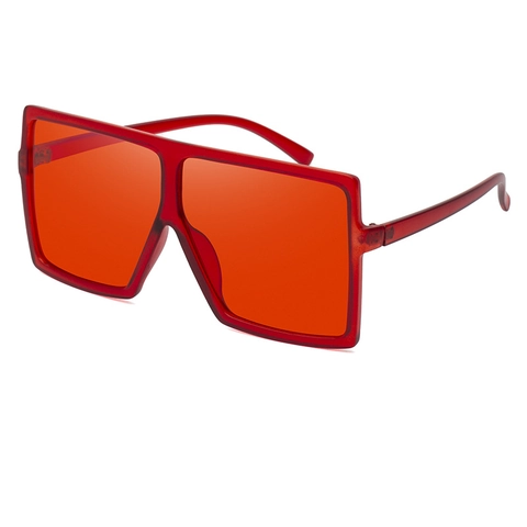Gafas De Sol Cuadradas Grandes Protección UV400 Montura PC Vintage Retro Moda Viaje Exterior Mujeres