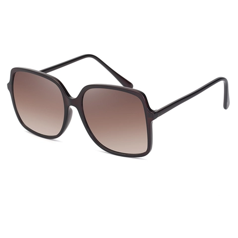 Oversized Square Sunglasses Retro Fashion PC Frame UV400 Protection Gradient Lenses For Women Outdoor Travel