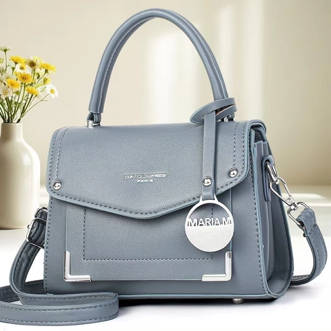 Sac À Main Femmes Simili Cuir Texture Litchi Poignée Bandoulière Rabat Élégant Quotidien Accessoire Mode Dames
