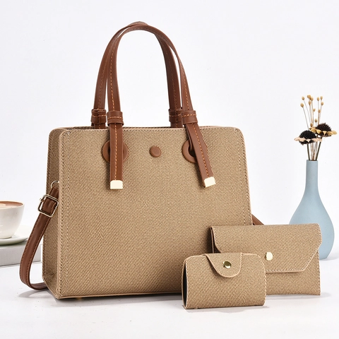 Bolso De Mano Mujer Cuero PU Tejido Color Caramelo Tote Sobre Clutch Portatarjetas Versátil Plisado Simple Diario Hombro