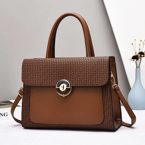 Borsa A Mano Donna In Pelle PU Grande Capacità Tote Bag Motivo Coccodrillo Borsa A Tracolla Elegante Ufficio