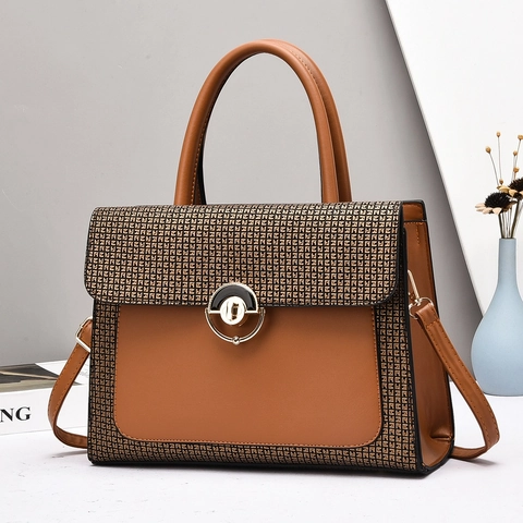 Borsa A Mano Donna In Pelle PU Grande Capacità Tote Bag Motivo Coccodrillo Borsa A Tracolla Elegante Ufficio