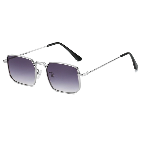 Square Frame Sunglasses Retro Metal Frame UV400 Protection Hip Hop Fashion For Men And Women