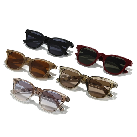 Retro Square Sunglasses TR90 Ultra Light Frame UV400 Protection Fashion Eyewear For Men And Women Outdoor Driving