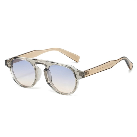 Lunettes De Soleil Rondes Vintage Monture TR90 Protection UV400 Légères Mode Pour Hommes Et Femmes