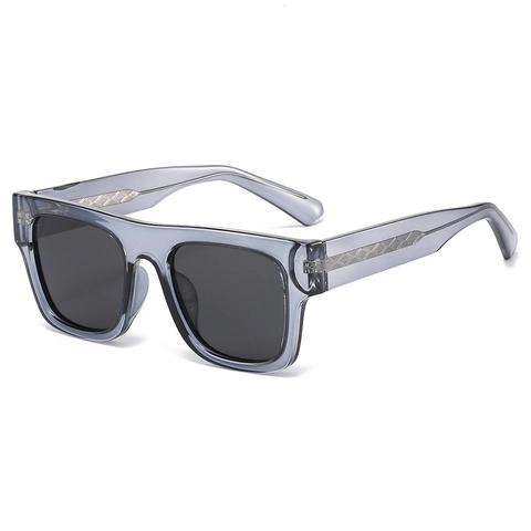 Oversized Square Polarized Sunglasses Retro Fashion UV400 Protection Plastic Frame Metal Core Eyewear For Men Women
