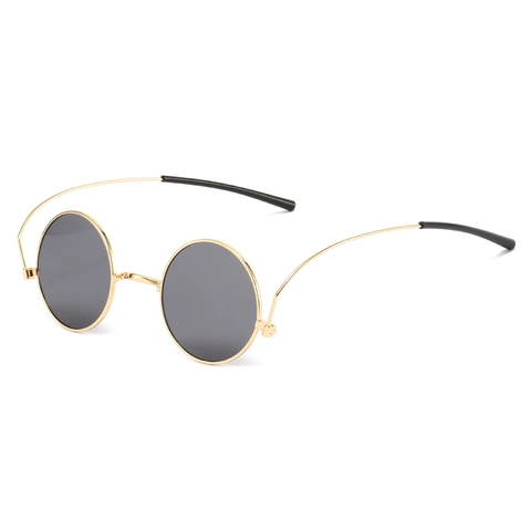 Vintage Round Sunglasses Metal Frame UV Protection Hippie Style Circle Eyewear Unisex Accessory
