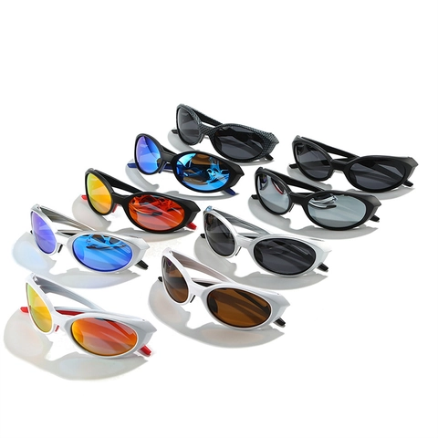 Gafas De Sol Deportivas Polarizadas Lentes TAC UV400 Montura PC Ovaladas Retro Vintage Ciclismo Para Hombres Mujeres