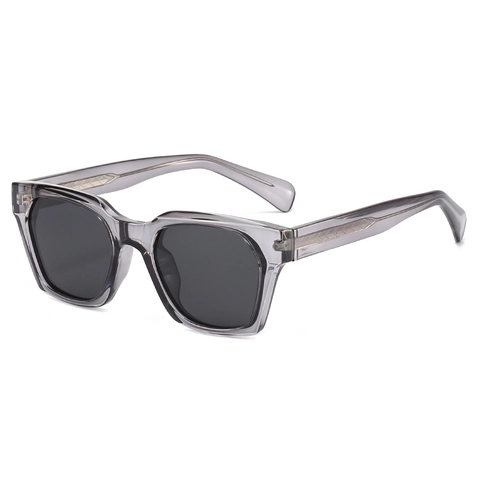 Vintage Square Polarized Sunglasses PC Frame TAC Lens UV400 Trendy Thick Frame Eyewear For Men Women