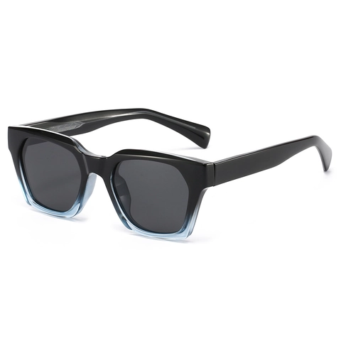 Vintage Square Polarized Sunglasses PC Frame TAC Lens UV400 Trendy Thick Frame Eyewear For Men Women