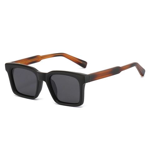 Square Polarized Sunglasses For Men And Women Retro Plastic Frame Metal Pin UV400 Protection Fashion Outdoor Shades