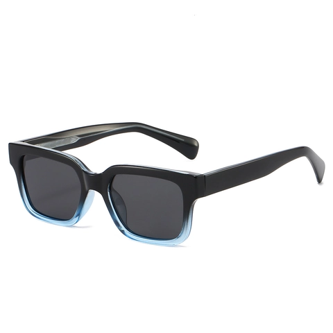 Square Sunglasses For Men Women UV400 Protection PC Plastic Frame Gradient Retro Fashion Eyewear