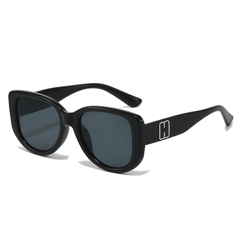 Occhiali Da Sole Occhi Di Gatto Alla Moda Montatura Grande Protezione UV400 Lenti PC Montura In Acetato Vintage