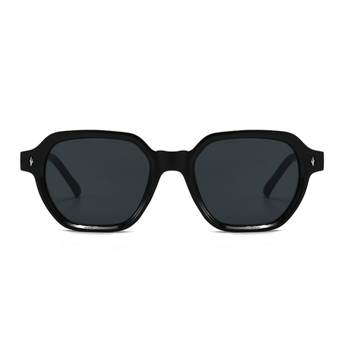 Vintage Polygonal Sunglasses Women Fashion Square Frame UV400 PC Frame AC Lens Metal Rivet Sunglasses Driving Eyewear