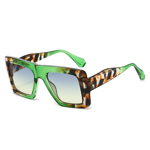 Retro Oversized Square Sunglasses Vintage PC Frame UV400 Protection Fashion Sunshade Eyewear For Men And Women