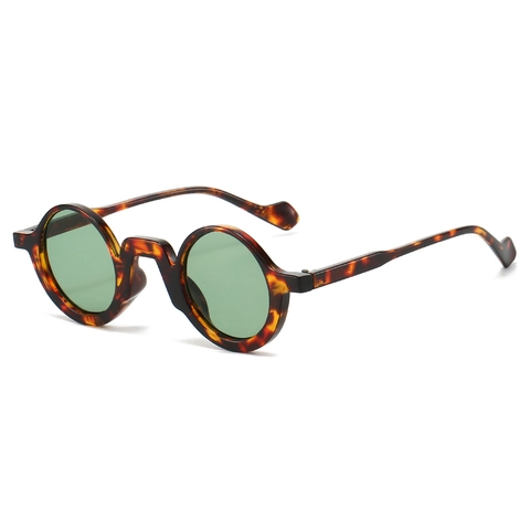 Occhiali Da Sole Rotondi Vintage Retro Montatura Piccola Plastica PC UV400 Moda Tendenza Per Uomini Donne