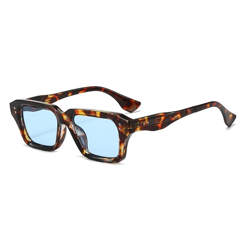 Square Sunglasses Retro PC Frame AC Lens UV400 Protection Vintage Rivet Decor Outdoor Fashion Eyewear For Men Women