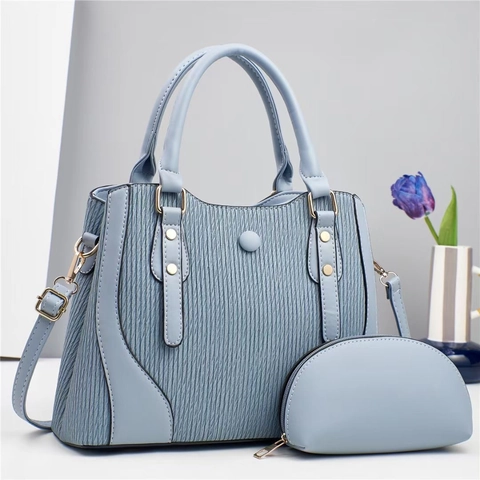 Dames Handtassen PU Leer Grote Capaciteit Draagtas Schouder Crossbody Tas En Etui Mode Kantoor Reizen