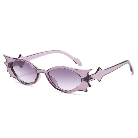 Gafas De Sol Con Forma De Murciélago PC Montura Irregular Protección UV400 Fiesta Halloween Gótico Y2K Unisex
