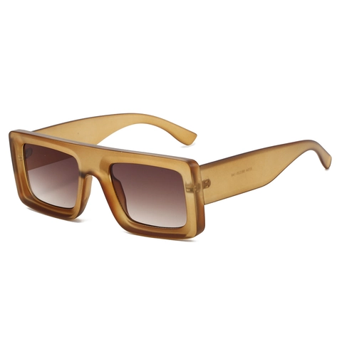Occhiali Da Sole Rettangolari Spessi Retro Per Uomo Donna Moda Montatura PC Lenti AC Protezione UV400 Hip Hop Ins Style