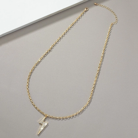 Blitz Anhänger Halskette Legierung Mit Strass Iced Out Hip Hop Mode Schmuck Für Damen Und Herren Glänzend Trendy