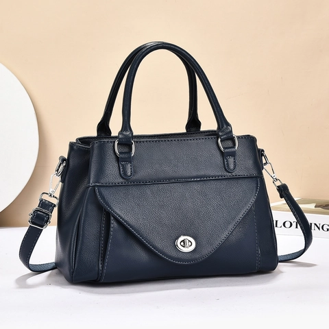 Borsa A Mano Da Donna Pelle PU Motivo Litchi Grande Capacità Borsa A Tracolla Elegante Versatile Borsa Da Ufficio