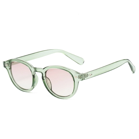 Occhiali Da Sole Rotondi Vintage Retrò Montatura In PC Protezione UV400 Decorazione Con Rivetti Moda Per Uomo Donna