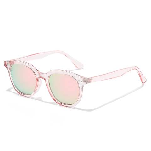 Gafas De Sol Polarizadas Retro Montura Redonda PC TAC Protección UV400 Remaches De Puntos Gafas De Moda Para Hombres Mujeres Aire Libre