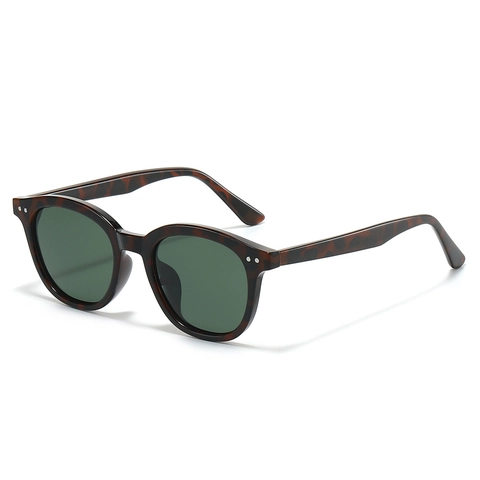 Gafas De Sol Polarizadas Retro Montura Redonda PC TAC Protección UV400 Remaches De Puntos Gafas De Moda Para Hombres Mujeres Aire Libre