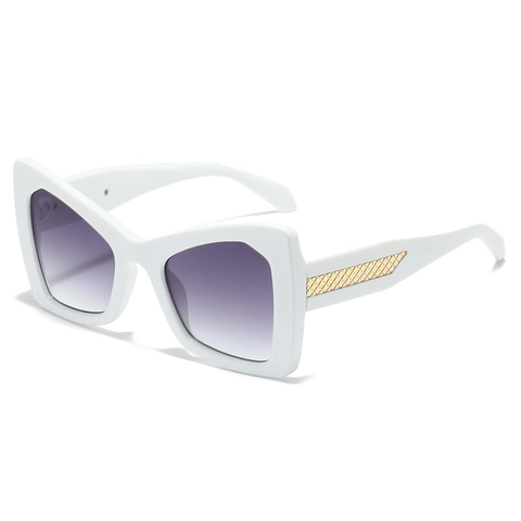 Gafas De Sol Cat Eye De Gran Tamaño Mujeres Marco De Mariposa Protección UV400 Lentes Degradados Moda Vintage