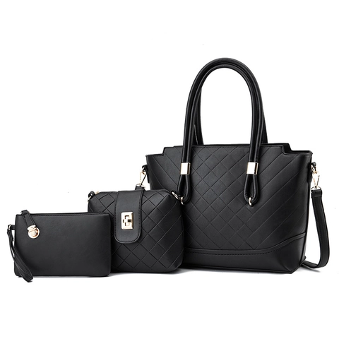 Damen Gesteppt PU Leder Tote Schulter Umhängetasche Und Clutch Beutel Handtasche Goldene Hardware Mode Pendler Stilvoll