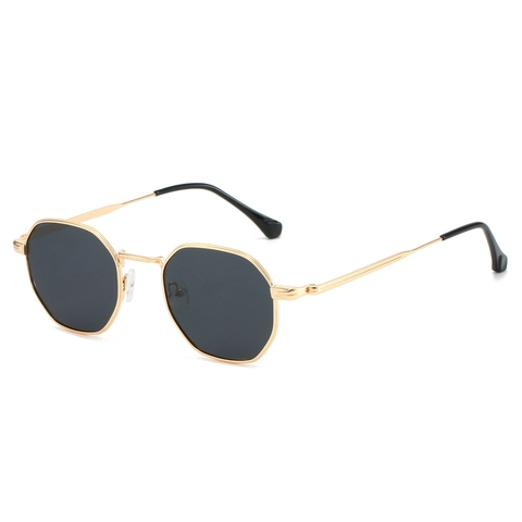 Occhiali Da Sole Polarizzati Ottagonali Montatura In Metallo Poligono Retro Moda Protezione UV400 Per Uomini E Donne Guida Viaggio