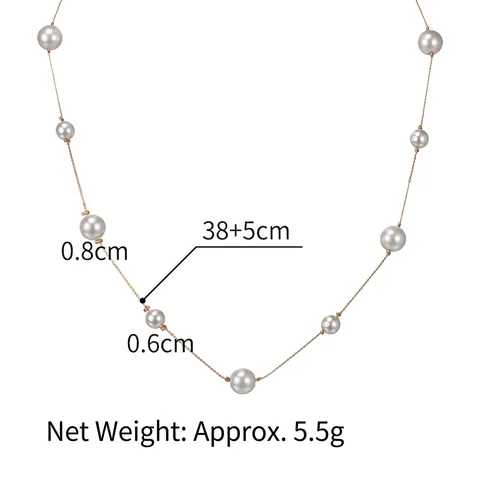 Gold Plated Stainless Steel Necklace Vintage French Faux Artificial Pearl Round Coin Sunburst Heart Eye Skull Pendant For Women